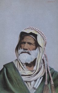 Retrato de un beduino, norte de África (foto coloreada) de European Photographer
