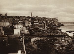 Rabat, Vista de la punta Oudaya (foto b/n) de European Photographer