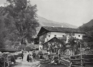 Sandwirt, Sandhof, en el valle de Passeier, casa natal de Andreas Hofer (foto en blanco y negro) de European Photographer