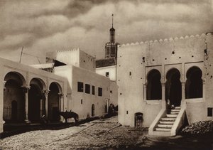 Tánger, Casa del Tesoro y Tribunal (foto b/n)