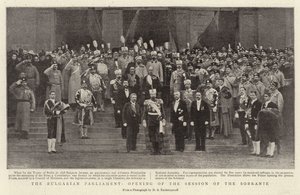 El Parlamento Búlgaro, apertura de la Sesión del Sobranje