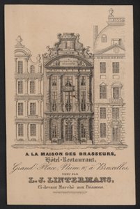 A La Maison Des Brasseurs, Hotel Restaurante, Bruselas, L J Lintermans