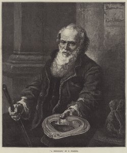 Un mendigo (grabado) de European School