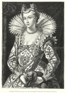 Una noble dama veneciana del siglo XVI