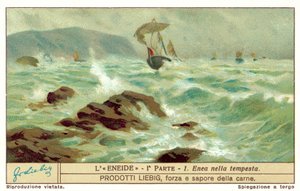 La Flota de Eneas en la Tempestad