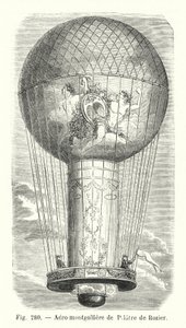 Aero-montgolfière de Pilatre de Rozier (grabado) de European School