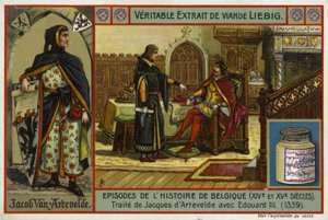 Acuerdo de un tratado entre Jacob van Artevelde de Gante y el Rey Eduardo III de Inglaterra, 1339 de European School