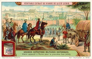 Alarico, Rey de los Visigodos, Llega a las Puertas de Roma por Primera Vez, 408 de European School