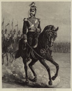 Alfonso XII, Rey de España, en el uniforme de los 15º Ulanos de Schleswig-Holstein (grabado) de European School