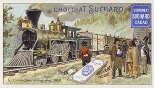 Locomotora americana, 1860 de European School