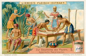 Fabricantes de papel del antiguo Egipto de European School