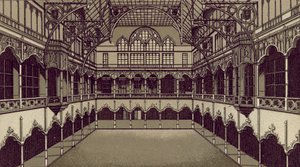 Anvers / Amberes: Bourse (litografía) de European School
