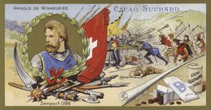 Arnold von Winkelried y la Batalla de Sempach, Suiza, 1386 de European School