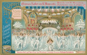 Ballet, tarjeta Liebig, principios del siglo XX (cromo)