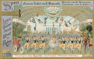 Ballet, tarjeta Liebig, principios del siglo XX (cromo)