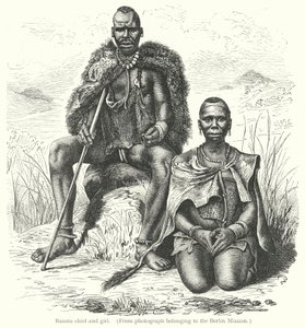 Jefe Basuto y niña de European School