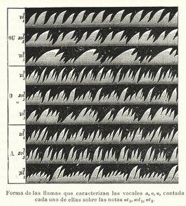 Llama de Bunsen de un aparato de llama manométrica para visualizar ondas sonoras de European School