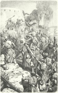 Captura del Reducto de Malakoff durante el Sitio de Sebastopol, 8 de septiembre de 1855 (grabado)