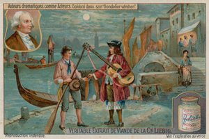 Carlo Goldoni en El gondolero veneciano o los amantes desdeñados de European School