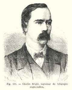 Charles Bright, ingenieur du telegraphe anglo-indien de European School