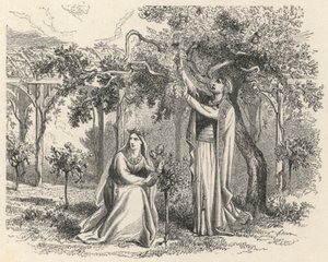 Childeberto plantando sus manzanos de European School
