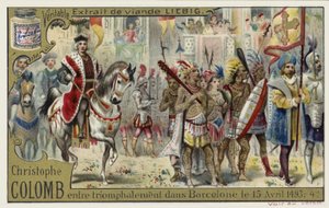 Cristóbal Colón entra en Barcelona en triunfo, 15 de abril de 1493 de European School