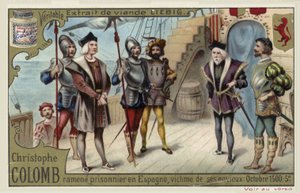 Cristóbal Colón llevado de regreso a España como prisionero, octubre de 1500 de European School