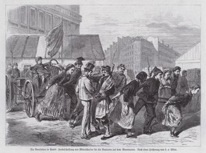 Comuneros obteniendo armas para las baterías de Montmartre, Comuna de París de European School