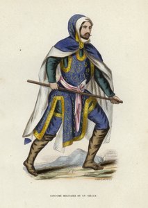 Traje militar del siglo XV de European School