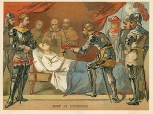 Muerte de Bertrand du Guesclin, comandante militar francés, 1380