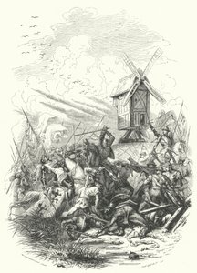 Muerte de Juan de Bohemia en la Batalla de Crécy, 1346 de European School