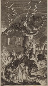 Representación del infierno (grabado) de European School