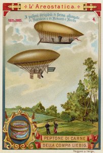 Dirigibles de Haenlein (1872) y Renard y Krebs (1885) de European School