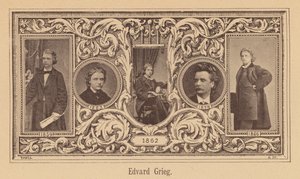 Edvard Grieg, compositor noruego (grabado) de European School