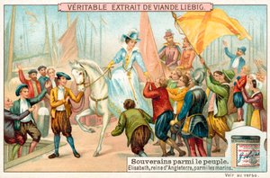 Isabel I de Inglaterra entre los marineros de su Armada de European School