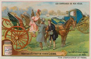 Carruajes convertibles y coupé ingleses en 1828 de European School