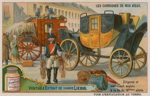 Diligencia y correo inglés del siglo XVIII