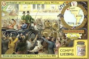Entrada de Garibaldi en Nápoles, 7 de septiembre de 1860