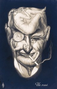 Retrato de fantasía de un Roue (litografía) de European School