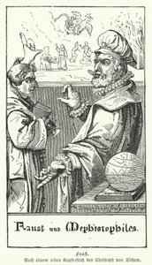 Fausto y Mefistófeles (grabado)