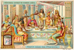 Banquete bajo los faraones del Antiguo Egipto de European School