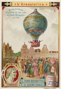 Primer vuelo sin ataduras del globo aerostático de los hermanos Montgolfier, 1783 de European School
