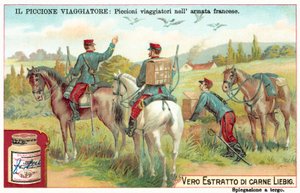 Palomas mensajeras del ejército francés de European School