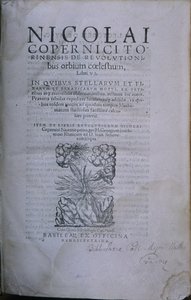 Frontispicio de la segunda edición de De Revolutionibus Orbium Coelestium por Nicolás Copérnico de European School