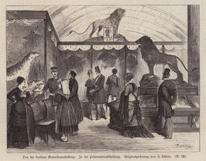 Sección de productos de piel en la Exposición de Comercio e Industria de Berlín, Alemania de European School
