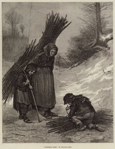 Recolección de leña (grabado)