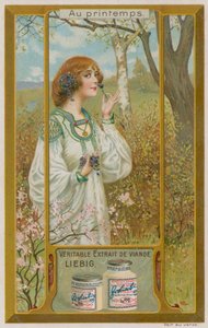 Niña con violetas