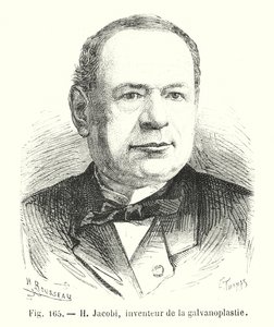 H Jacobi, inventor de la galvanoplastia de European School