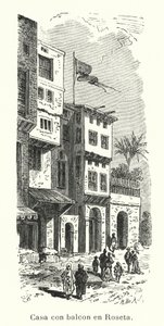 Casa con balcón en Rosetta, Egipto de European School