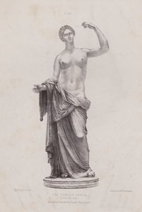 Ilustración para La anatomía de las formas externas del hombre: La Venus de Townley, Museo Británico (litografía) de European School